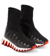 Christian Louboutin Kid's Sharky Pull-on Sock Sneakers, Toddlers/kids In Version Black