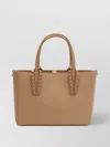 Christian Louboutin Mini Tote Bag With Detachable Strap And Studded Embellishments