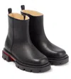 Christian Louboutin Minibootamoi Leather Boots In Black