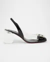 Christian Louboutin Minny Bubble Buckle Red Sole Pumps