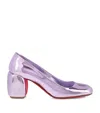 Christian Louboutin Minny Metallic Red Sole Pumps In Multi
