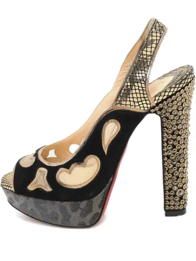Pre-owned Christian Louboutin Miralep Sandals In Black