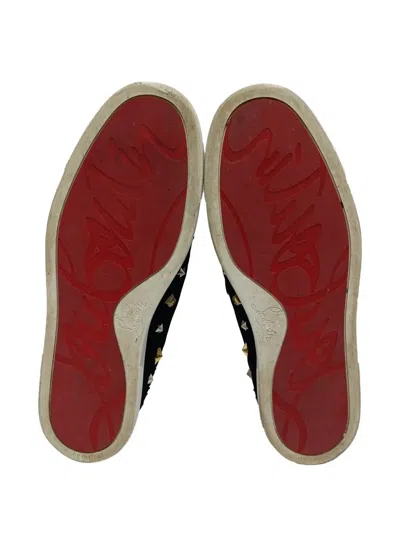 Pre-owned Christian Louboutin Miss Academy Stud Sneakers In Black