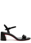 Christian Louboutin Miss Jane Red Sole Ankle-strap Sandals In Black