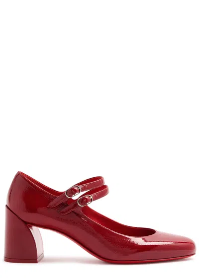 CHRISTIAN LOUBOUTIN CHRISTIAN LOUBOUTIN MISS JANE 55 PATENT LEATHER PUMPS