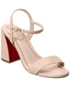 Christian Louboutin Miss Jane 55 Leather Sandal In Beige