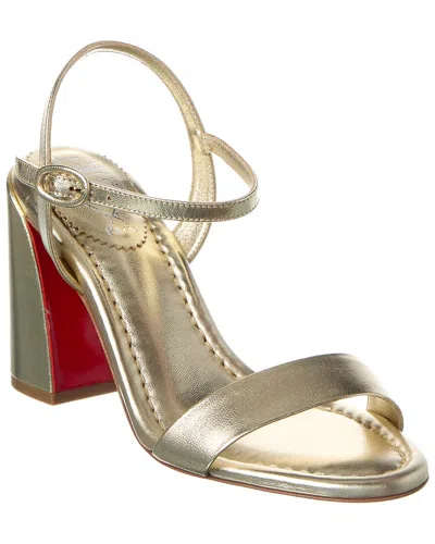 Christian Louboutin Miss Jane 85 Leather Sandal In Multi