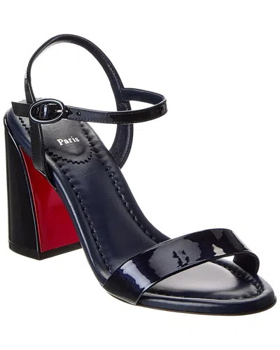 Christian Louboutin Miss Jane Nappa Leather Heeled Sandals 85 In Black