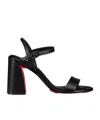 Christian Louboutin Movida Jane Leather Red Sole Platform Sandals In Black