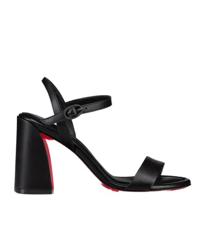 CHRISTIAN LOUBOUTIN MISS JANE 85MM LEATHER SANDALS
