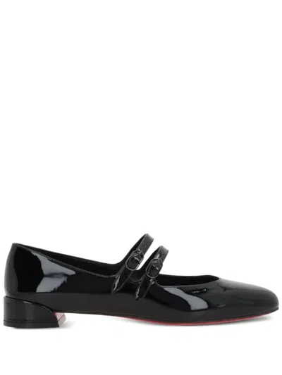 Christian Louboutin Women Miss Jane Patent Leather Ballets In Black