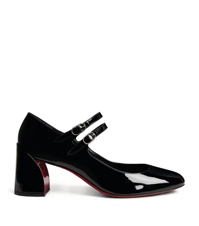 Christian Louboutin Miss Jane Patent Leather Mary Janes 55 In Black