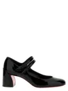 Christian Louboutin Woman Pumps Black Size 7 Leather In Black
