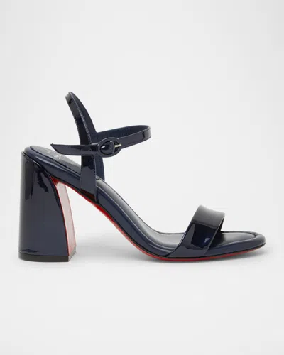 CHRISTIAN LOUBOUTIN MISS JANE RED SOLE ANKLE-STRAP SANDALS