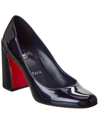 Christian Louboutin Miss Sab 85 Leather Pump In Blue