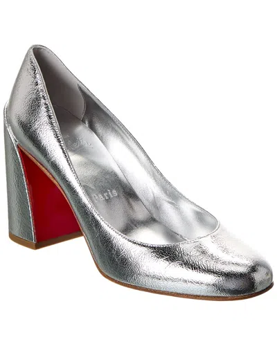 Christian Louboutin Miss Sab 85 Leather Pump In Brown