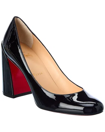 Christian Louboutin Miss Sab 85 Patent Pump In Black