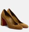 Christian Louboutin Miss Sab Suede Pumps In Green