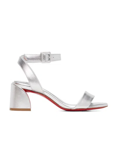 Christian Louboutin Miss Sabina 55 High Heeled Sandals In White