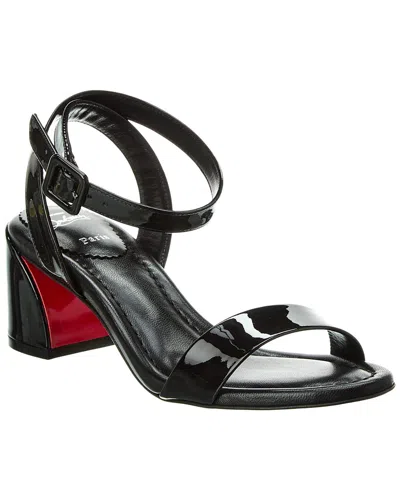 Christian Louboutin Miss Sabina Red Sole Ankle-strap Sandals In Black