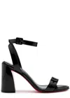Christian Louboutin Miss Sabina Red Sole Ankle-strap Sandals In Black
