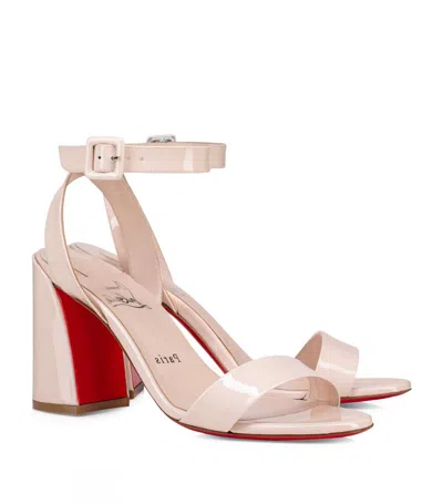 Christian Louboutin Miss Sabina Leather Sandals 85 In Red