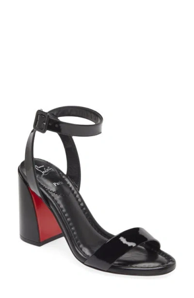 Christian Louboutin Miss Sabina Sandal In Black/lin Black