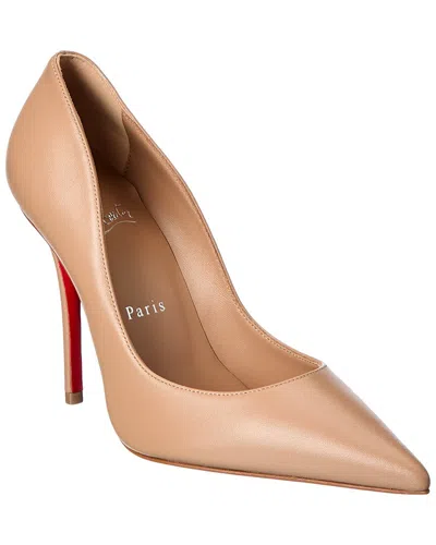 Christian Louboutin Miss Z 100 Leather Pump In Neutral