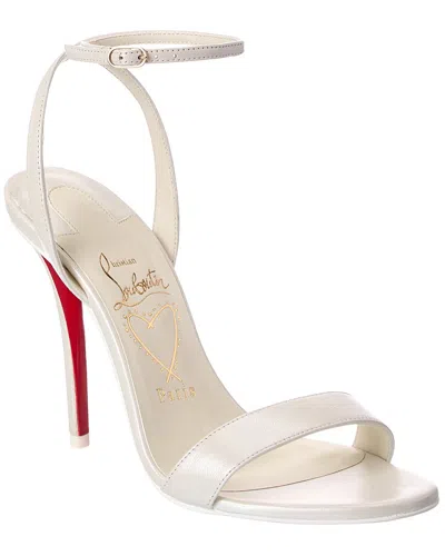 Christian Louboutin Miss Z 100 Leather Pump In White