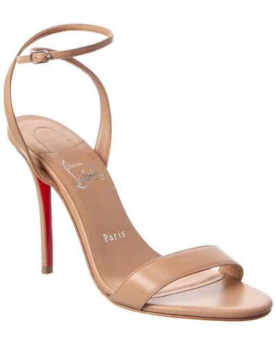 Christian Louboutin Miss Z 100 Leather Sandal In Brown