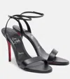 Christian Louboutin Miss Z Open Toe Ankle Strap Sandals In Black