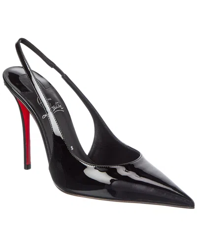 Christian Louboutin Miss Z 100 Patent Slingback Pump In Black