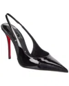 Christian Louboutin Miss Z Sling Patent Leather Slingback Pumps 100 In Multi