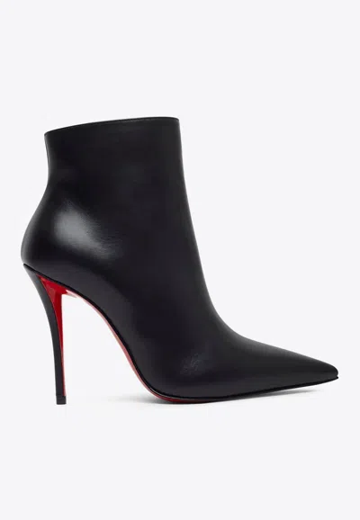 Christian Louboutin Miss Z 100 Pointed Ankle Boots In Black