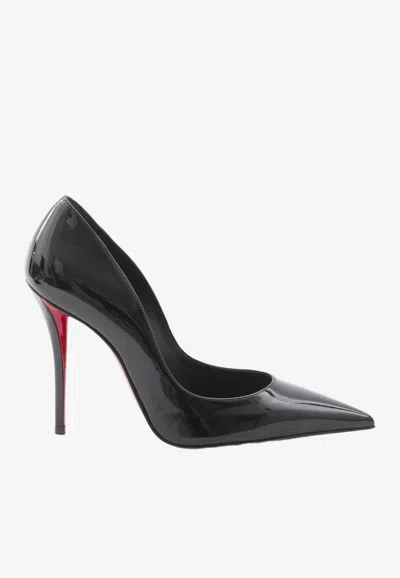 Christian Louboutin Miss Z 100 Pointed-toe Patent Leather Pumps In Black