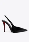 Christian Louboutin Miss Z Sling Patent Leather Slingback Pumps 100 In Black