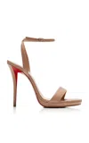 Christian Louboutin Miss Z 120mm Leather Sandals In Neutral