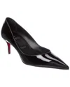 Christian Louboutin Glossy Pointed Toe High Heel Pumps In Black