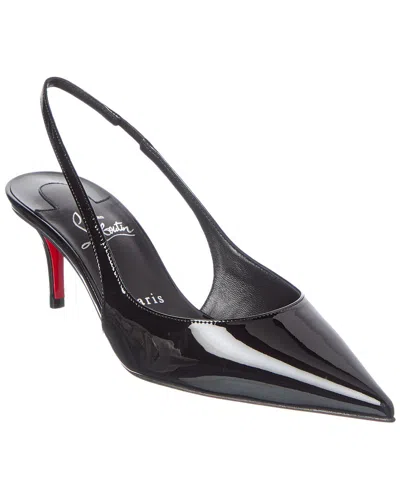 Christian Louboutin Miss Z 60 Patent Slingback Pump In Black