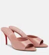 Christian Louboutin Miss Z 80 Crêpe Satin Mules In Pink