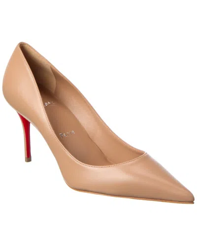 Christian Louboutin Miss Z 80 Leather Pump In Sand