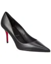 Christian Louboutin 100mm Kate Leather Pumps In Black