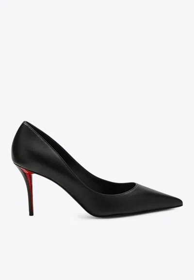 Christian Louboutin Miss Z 80 Leather Pumps In Black