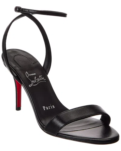 Christian Louboutin Miss Z 80 Leather Sandal In Black