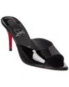 Christian Louboutin Miss Z Leather Heeled Mules 100 In Black