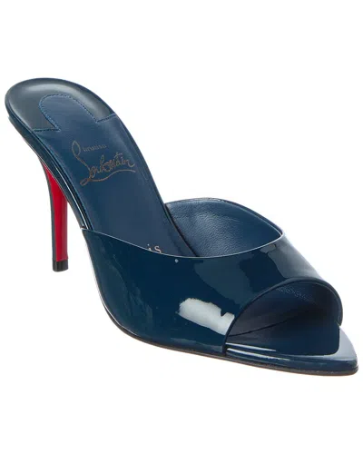 Christian Louboutin Miss Z 80 Patent Mule In Blue