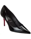 Christian Louboutin Glossy Pointed Toe High Heel Pumps In Animal Print