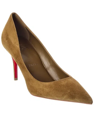 Christian Louboutin Miss Z 80 Suede Pump In Brown