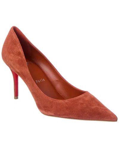 Christian Louboutin Miss Z 80 Suede Pump In Red