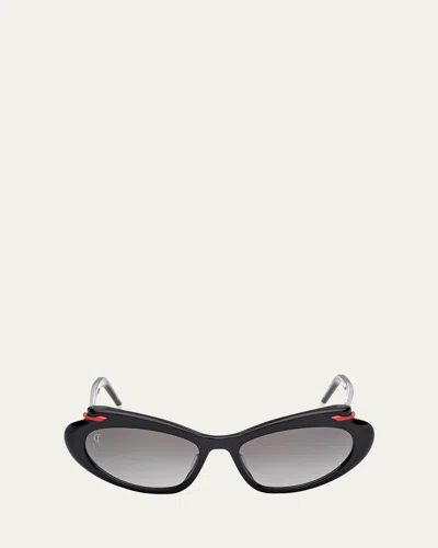 CHRISTIAN LOUBOUTIN MISS Z ACETATE AVIATOR SUNGLASSES